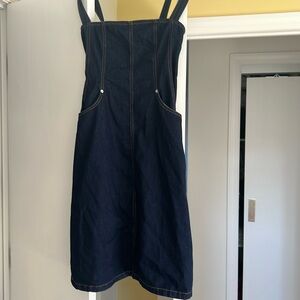 Urban Outfitters Denim Ansley Midi Dress